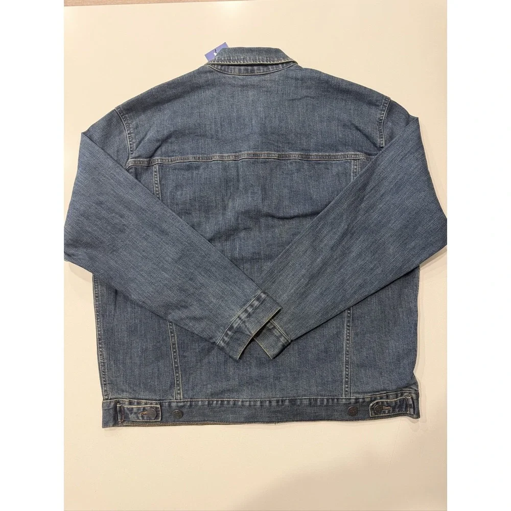 Wrangler Texas Denim Jacket WRUJ11371 Blue XL Longhorns Flannel Lined